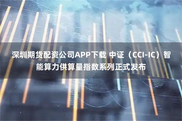 深圳期货配资公司APP下载 中证（CCI-IC）智能算力供算量指数系列正式发布