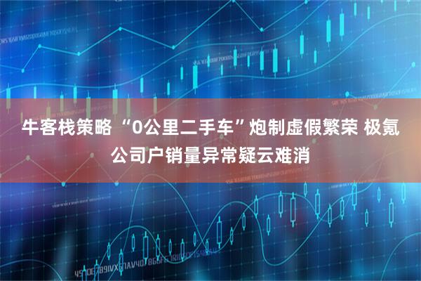 牛客栈策略 “0公里二手车”炮制虚假繁荣 极氪公司户销量异常疑云难消