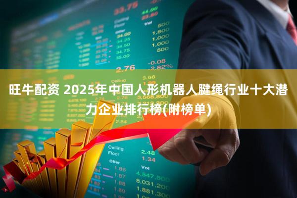 旺牛配资 2025年中国人形机器人腱绳行业十大潜力企业排行榜(附榜单)